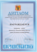 Диплом за победу в мини-футболе