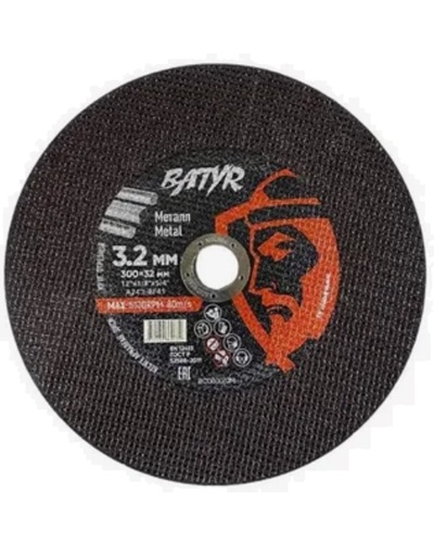 Круг отрезной по металлу BATYR T41, 300*3,2*32мм