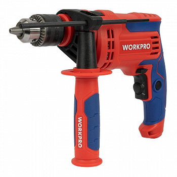 Дрель ударная электрическая WorkPro 710Вт, 3000об/мин, D патрона 13мм