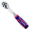 Ключ-трещетка WorkPro/PRO 1/4", 72Т, Cr-Mo, 2-х комп. рукоятка