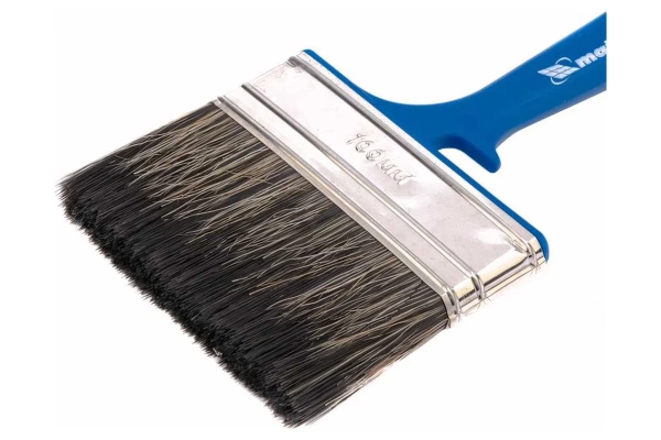 Кисть плоская Matrix Color line "Водные краски" 100мм, пластиковая (синяя), смешанная щетина/