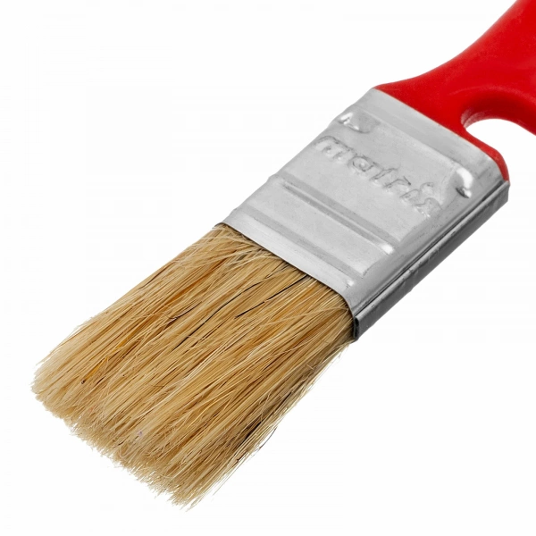 Кисть плоская Matrix Color line "Эмали"  35мм, пластиковая (красная), натуральная щетина